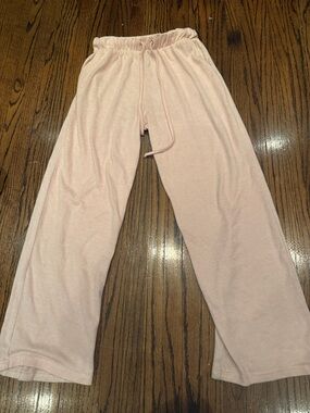 Soft Pink Drawstring Lounge Pants